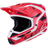 Alpinestars S-M7 Deed - Gloss Red / Black / White