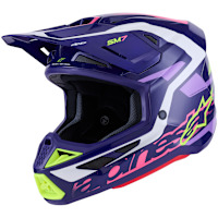Alpinestars S-M7 Deed - Gloss Purple / Pink