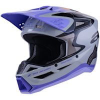 Alpinestars S-M3 Jettson - Gloss Grey / Purple / Black