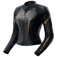 Rebelhorn Ladies Diva ST Leather Jacket - Black / Gold 