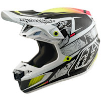 Troy Lee Designs SE5 Carbon - Lined Up White