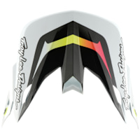 Troy Lee Designs Replacement SE5 Carbon Peak - Lined Up White