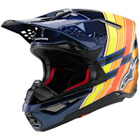Alpinestars Supertech M10 TLD Edition 25 - Gloss Dark Blue / Orange / Fluo Yellow / Red