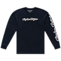 Troy Lee Designs Long Sleeve T-Shirt - Signature Black