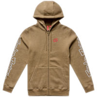 Troy Lee Designs Front Zip Hoodie - Badge Sienna