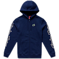 Troy Lee Designs Front Zip Hoodie - Badge Navy Sage