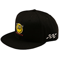 Troy Lee Designs Flat Bill Snapback Cap - Happy Dayz Black