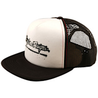 Troy Lee Designs Trucker Snapback Cap - Repeat Black / White