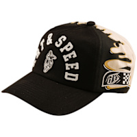 Troy Lee Designs Unstructured Snapback Cap - Finish Line Black / Pumice
