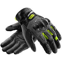 Rebelhorn Defender Mixed Gloves - Black / Grey / Fluo Yellow