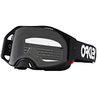 Oakley Airbrake MX Goggles - Black / White / Clear Lens