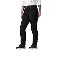 Leesa Moto Ladies Bellara Straight Cut Covec Jeans - Black