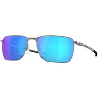 Oakley Ejector Sunglasses - Satin Chrome / Prizm Sapphire Lens