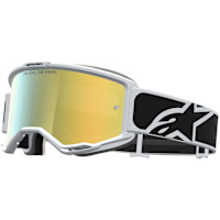 Alpinestars Vision 5 Rora Goggles - Black / White / Mirror Gold Lens