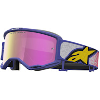 Alpinestars Vision 5 Drag Goggles - Red / Purple / Mirror Pink Lens