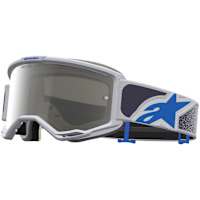 Alpinestars Vision 5 Drag Goggles - Light Lilac / Blue / Mirror Silver Lens