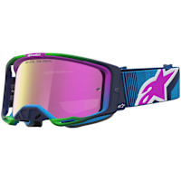 Alpinestars Vision 8 Maven Goggles - Blithe Blue / Purple / Mirror Pink Lens