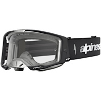 Alpinestars Vision 8 Amber Goggles - Black / Silver / Clear Lens