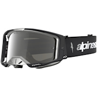 Alpinestars Vision 8 Amber Goggles - Black / Silver / Mirror Silver Lens