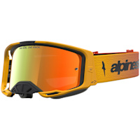 Alpinestars Vision 8 Amber Goggles - Fire Red / Black / Mirror Red Lens