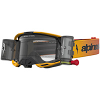 Alpinestars Vision 8 Amber Goggles - Yellow / Red / Black Roll Off / Clear Lens