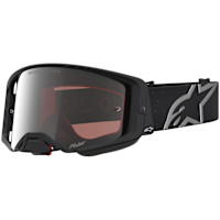 Alpinestars Supertech Vesta Goggles - Black / Matt Silver / Mirror Silver Lens