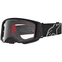 Alpinestars Supertech Vesta Goggles - Black / Matt Silver / Clear Lens