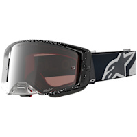 Alpinestars Supertech Hiten Goggles - White / Black / Mirror Silver Lens