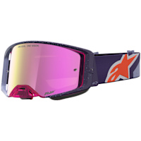 Alpinestars Supertech Hiten Goggles - Purple / Red / Mirror Pink Lens