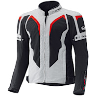 Held Ladies Zelda Textile Jacket - Grey / Red