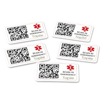 Tapiie StickBit Smart Emergency ID Stickers (5 Pack)
