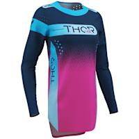 Thor Ladies Sportmode Jersey - Merge Navy / Fuchsia