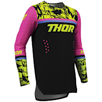 Thor Youth Sportmode Jersey - Punkd Black / Fuchsia