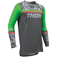 Thor Youth Sportmode Jersey - Punkd Charcoal / Green