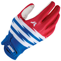 Thor Youth Launchmode Textile Gloves - Shockie Red / Blue