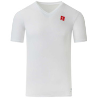Zerofit IceSkin Base Layer V-Neck Short Sleeve Shirt - White
