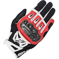 Alpinestars SMX-2 Air Carbon V2 Leather Gloves - Black / Red / White