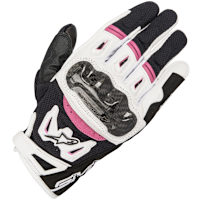 Alpinestars Stella SMX-2 Air Carbon V2 Gloves - Black / White / Fuchsia