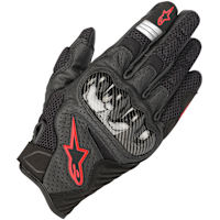 Alpinestars SMX-1 V2 Air Mixed Gloves - Black / Fluo Red