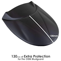 Pyramid Hugger Extension Black - Triumph Street Triple 765 R / RS / S (17>)