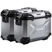 SW Motech Trax Adv Silver Aluminium 37L & 45L Case System - Kawasaki KLR 650 (08-)