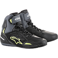 Alpinestars Faster-3 Drystar Shoes - Black / Grey / Fluo Yellow
