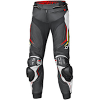 Held Grind 2 Leather Trousers - Black / White / Red