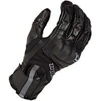 Klim Adventure V3 Gore-Tex Short Leather Gloves - Black
