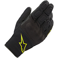 Alpinestars S Max Drystar Mixed Gloves - Black / Yellow Fluo