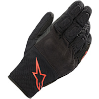 Alpinestars S Max Drystar Mixed Gloves - Black / Red Fluo