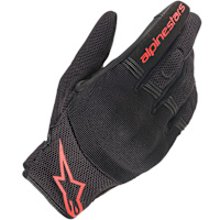 Alpinestars Copper Textile Gloves - Black / Red Fluo
