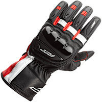 RST Pilot CE Leather Gloves - Black / Red / White