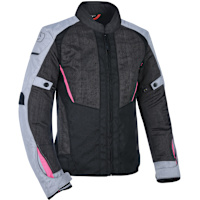 Oxford Ladies Iota 1.0 Air Textile Jacket - Black / Grey / Pink