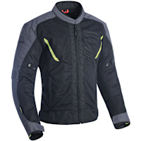 Oxford Delta 1.0 Air Textile Jacket - Black / Grey / Fluo Yellow
